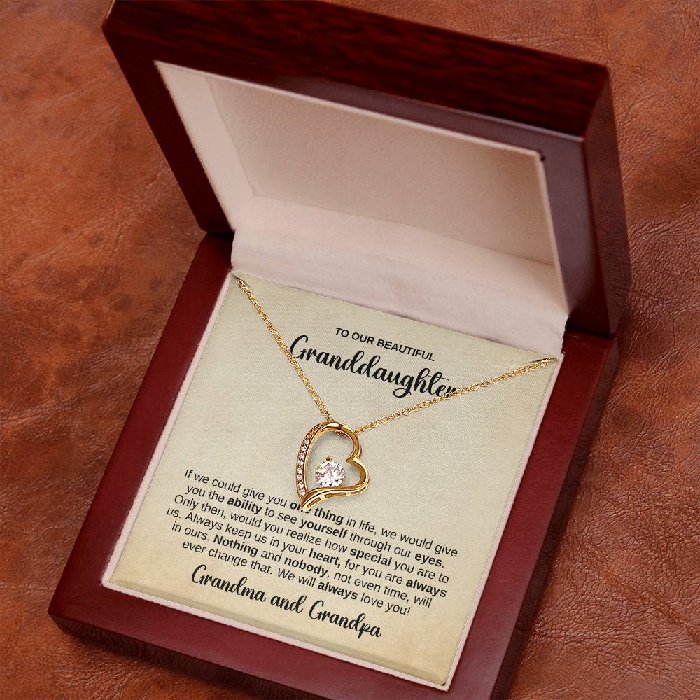 To OUR Granddaughter Necklace