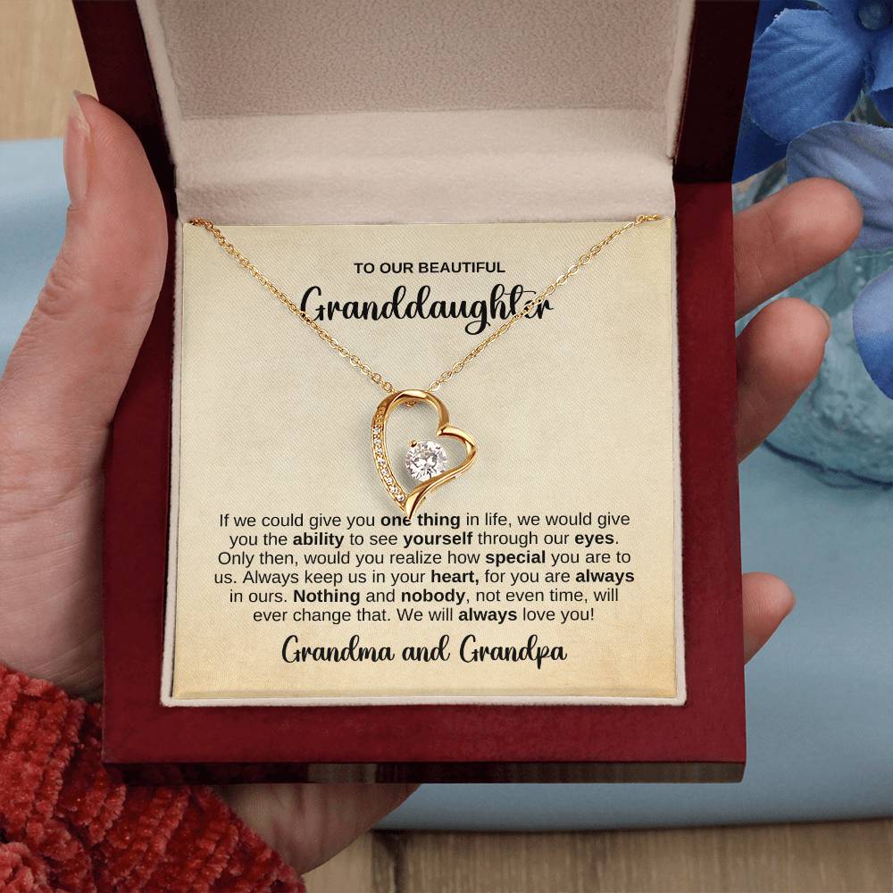 To OUR Granddaughter Necklace