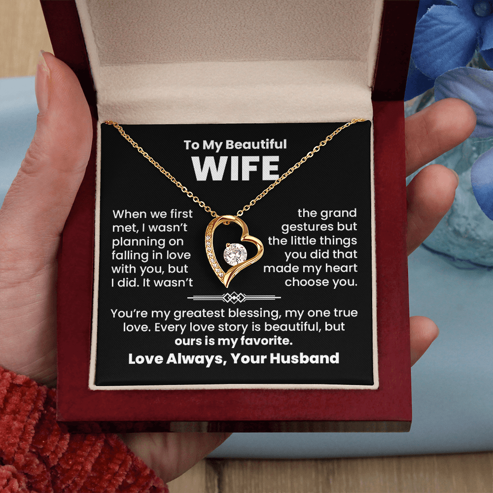 To My Wife, Greatest Blessing Necklace