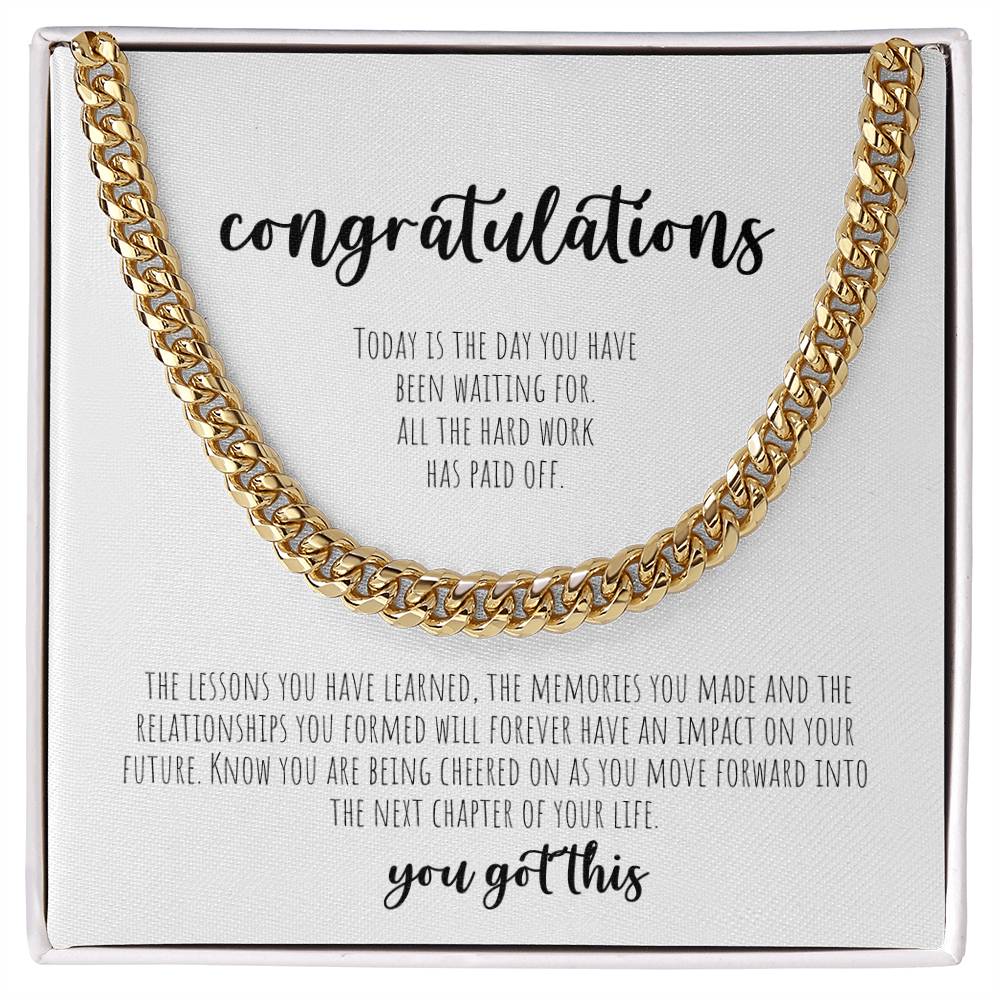 Congratulations | Cuban Link Chain