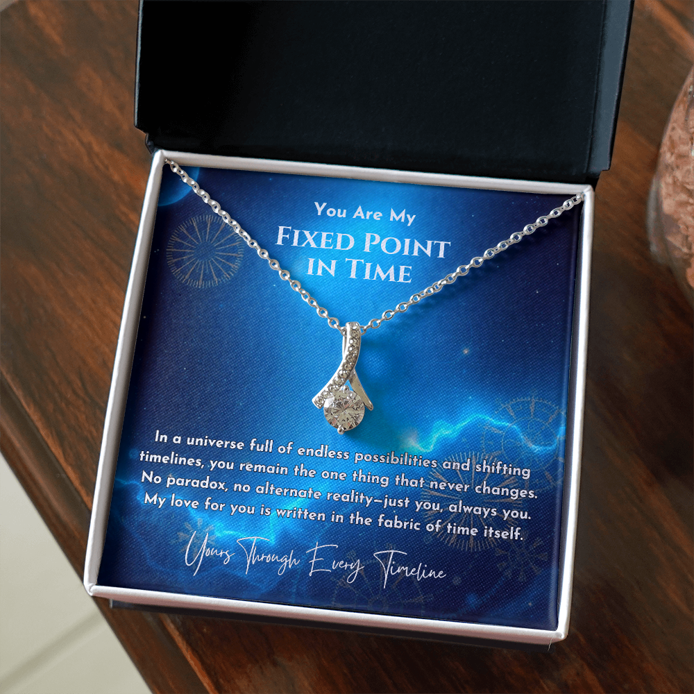 ✨Fixed Point in Time Necklace – Romantic Gift for Wife, Girlfriend, Soulmate
