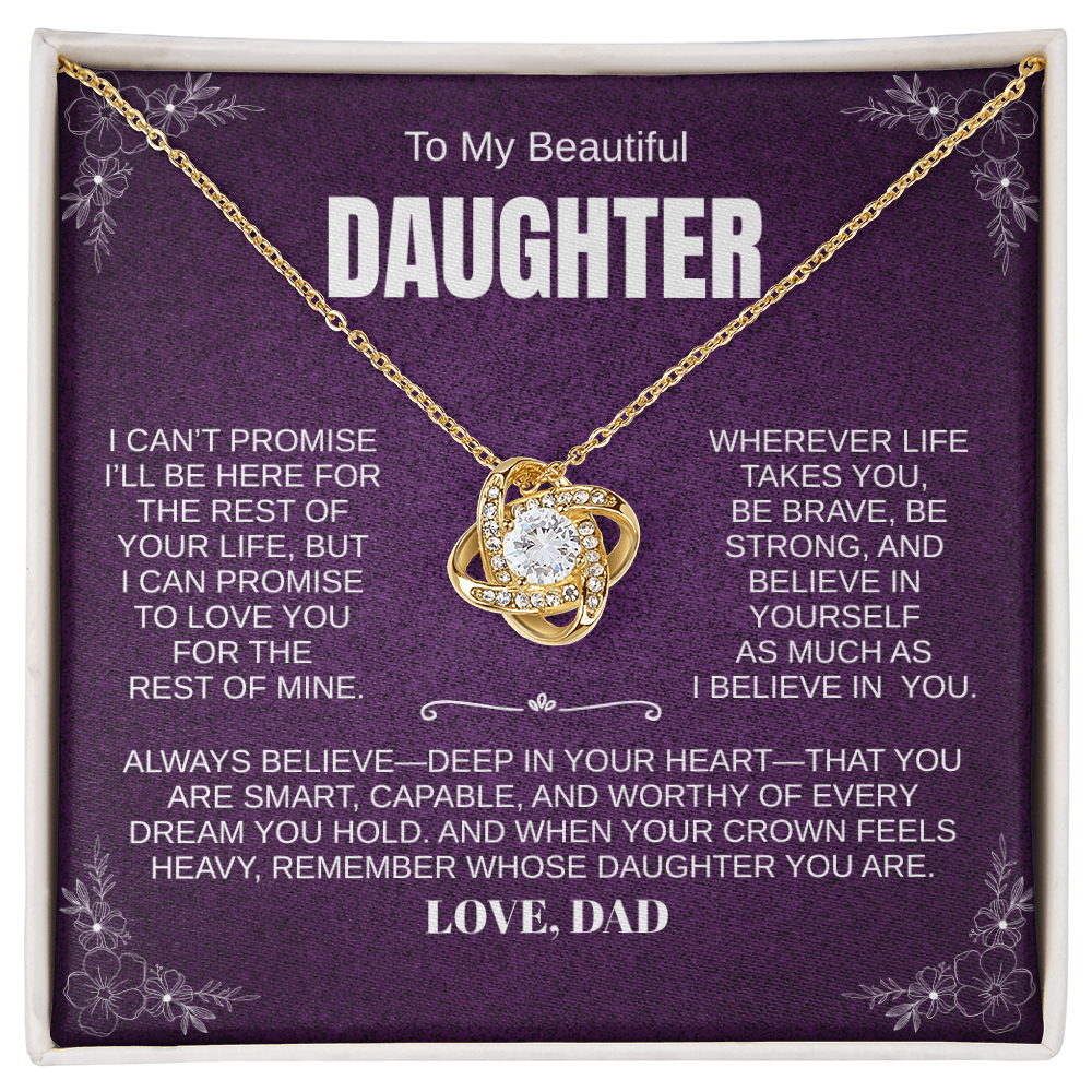 Personalized Daughter Necklace, Always Believe