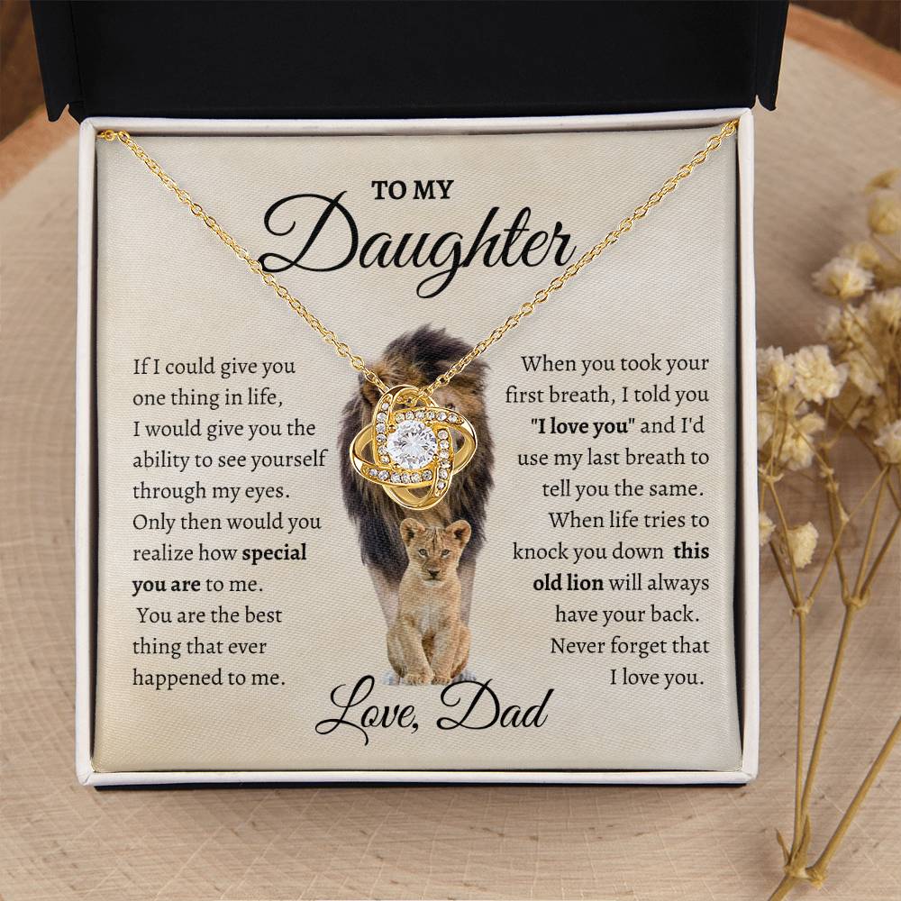 To My Daughter – “This Old Lion” Necklace (From Dad)