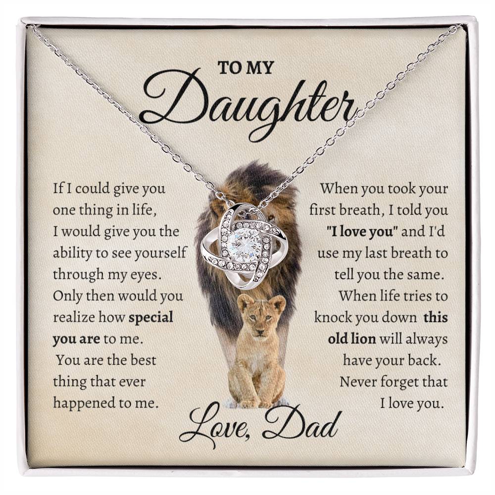 To My Daughter – “This Old Lion” Necklace (From Dad)