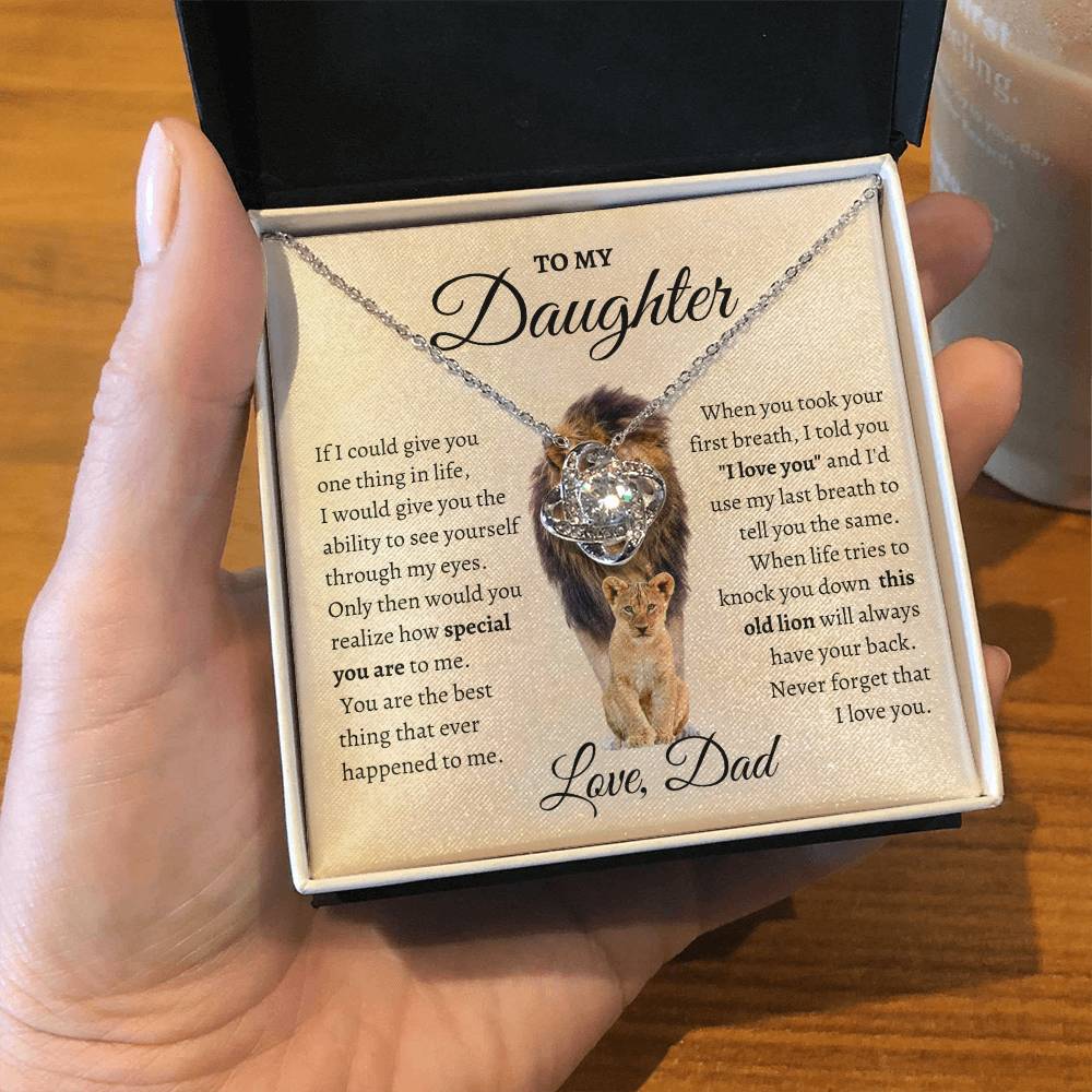 To My Daughter – “This Old Lion” Necklace (From Dad)