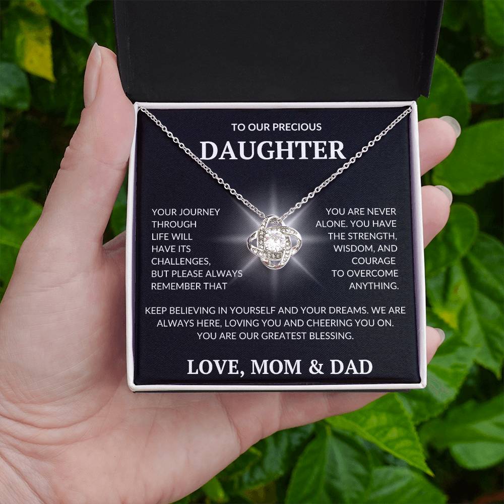 Daughter's Dazzle Gift Necklace | From Mom & Dad