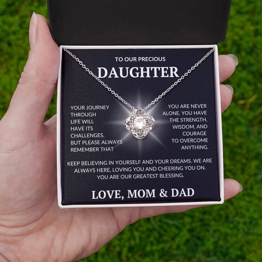 Daughter's Dazzle Gift Necklace | From Mom & Dad