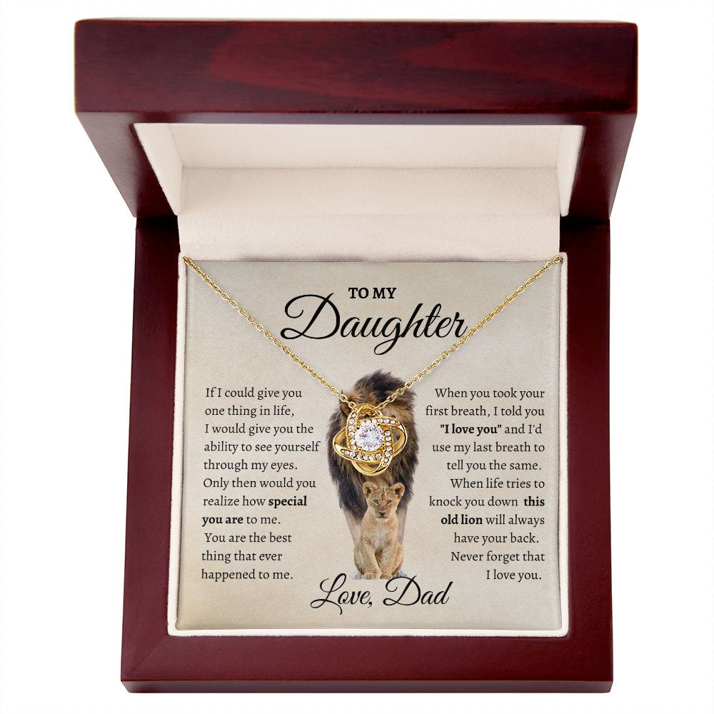 To My Daughter – “This Old Lion” Necklace (From Dad)