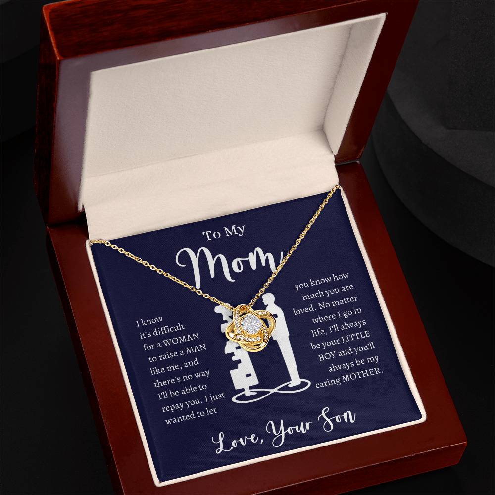 Mom Necklace | It's Not Easy to Raise a Man