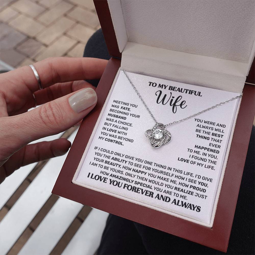To My Wife Necklace | Meeting You Was Fate