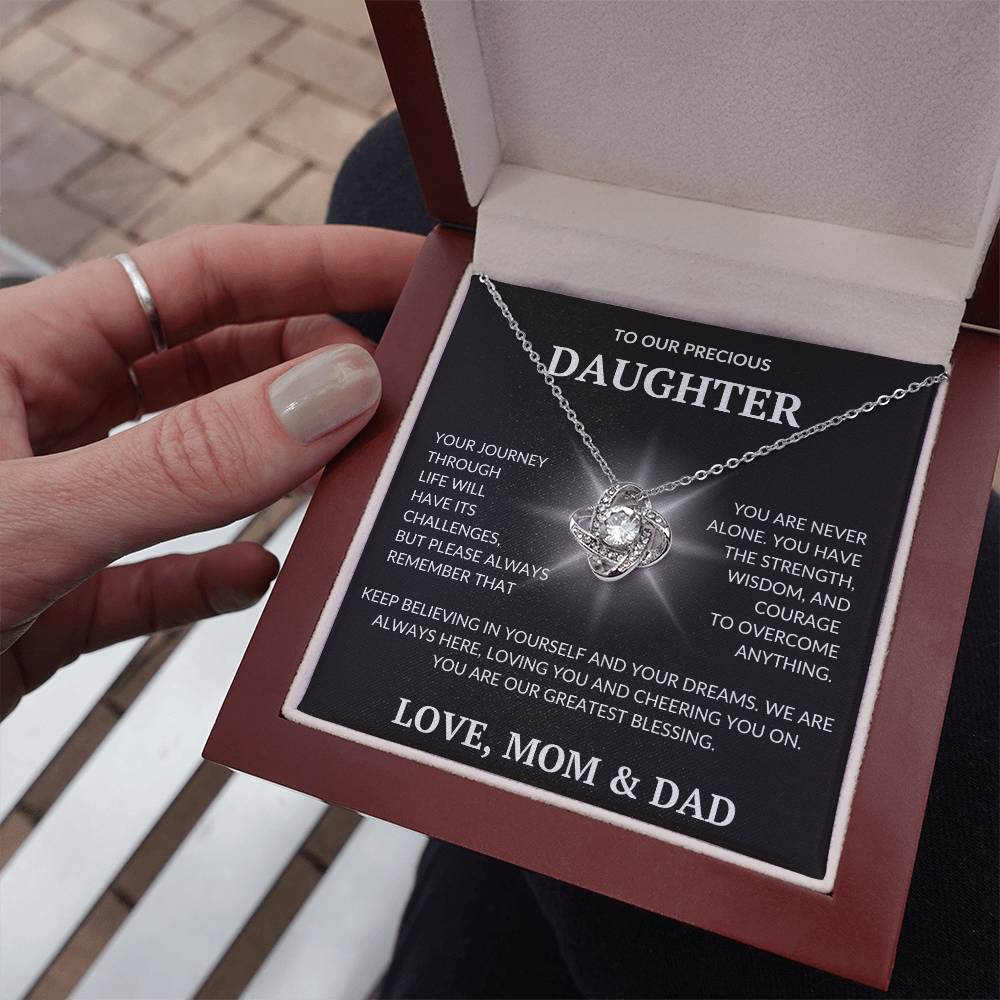 Daughter's Dazzle Gift Necklace | From Mom & Dad