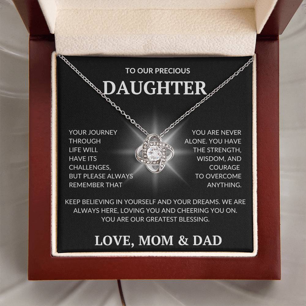 Daughter's Dazzle Gift Necklace | From Mom & Dad