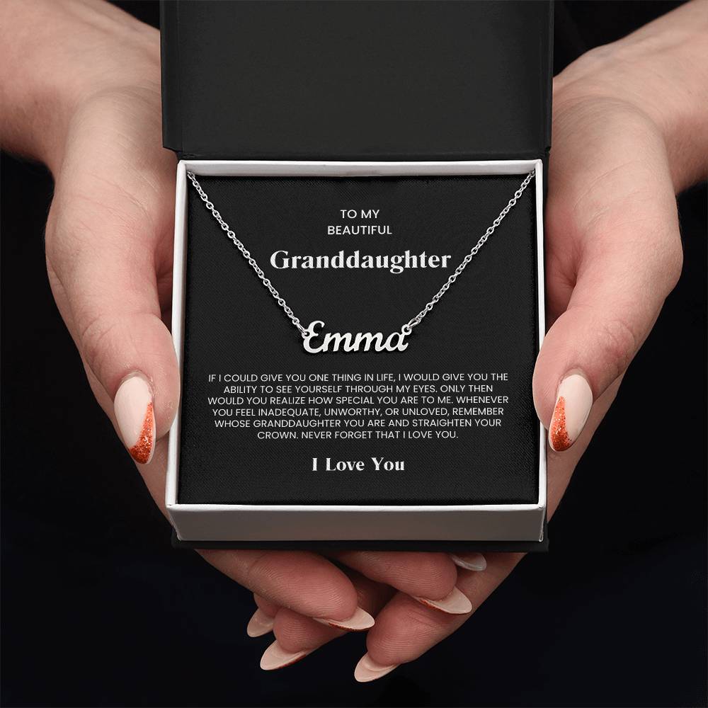 Granddaughter Name Necklace