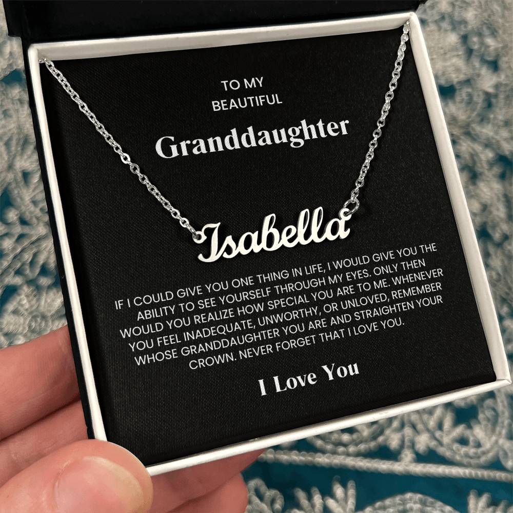 Granddaughter Name Necklace