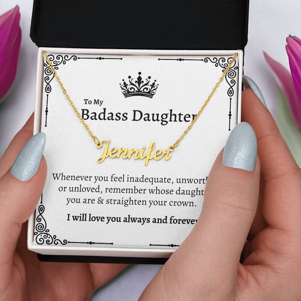 My Badass Daughter | Name Necklace