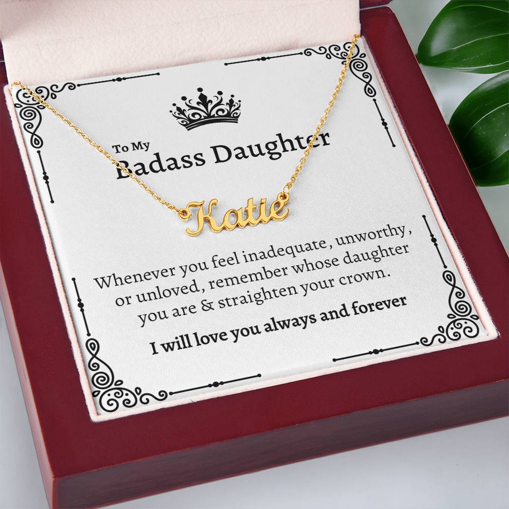 My Badass Daughter | Name Necklace