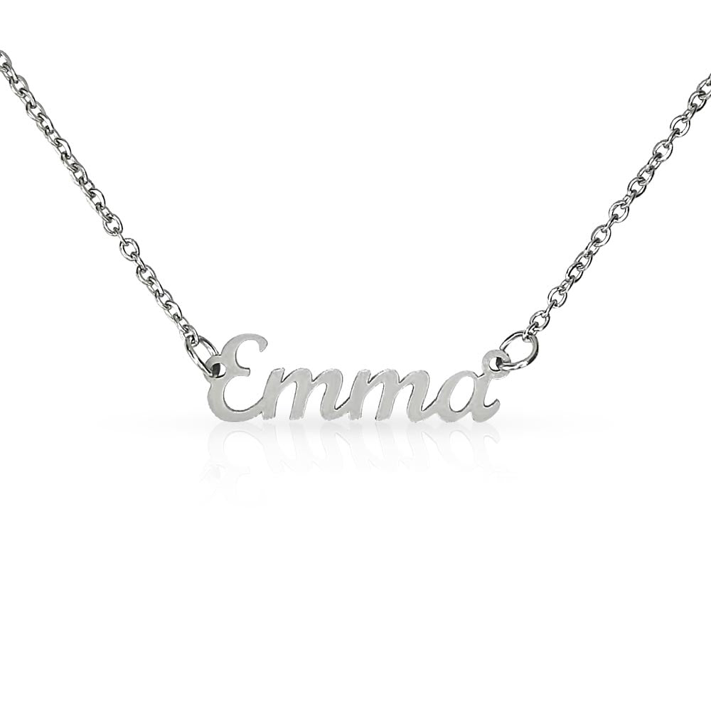Custom Name Necklace Gift for Her – Personalized 18K Gold Jewelry for Daughter or Best Friend