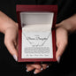 Bonus Daughter Name Necklace with Personalized Message Card