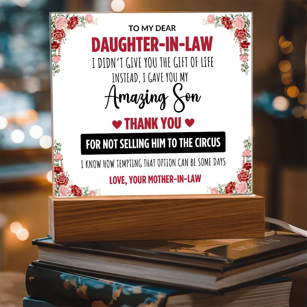 Daughter-in-Law LED Acrylic Gift Set