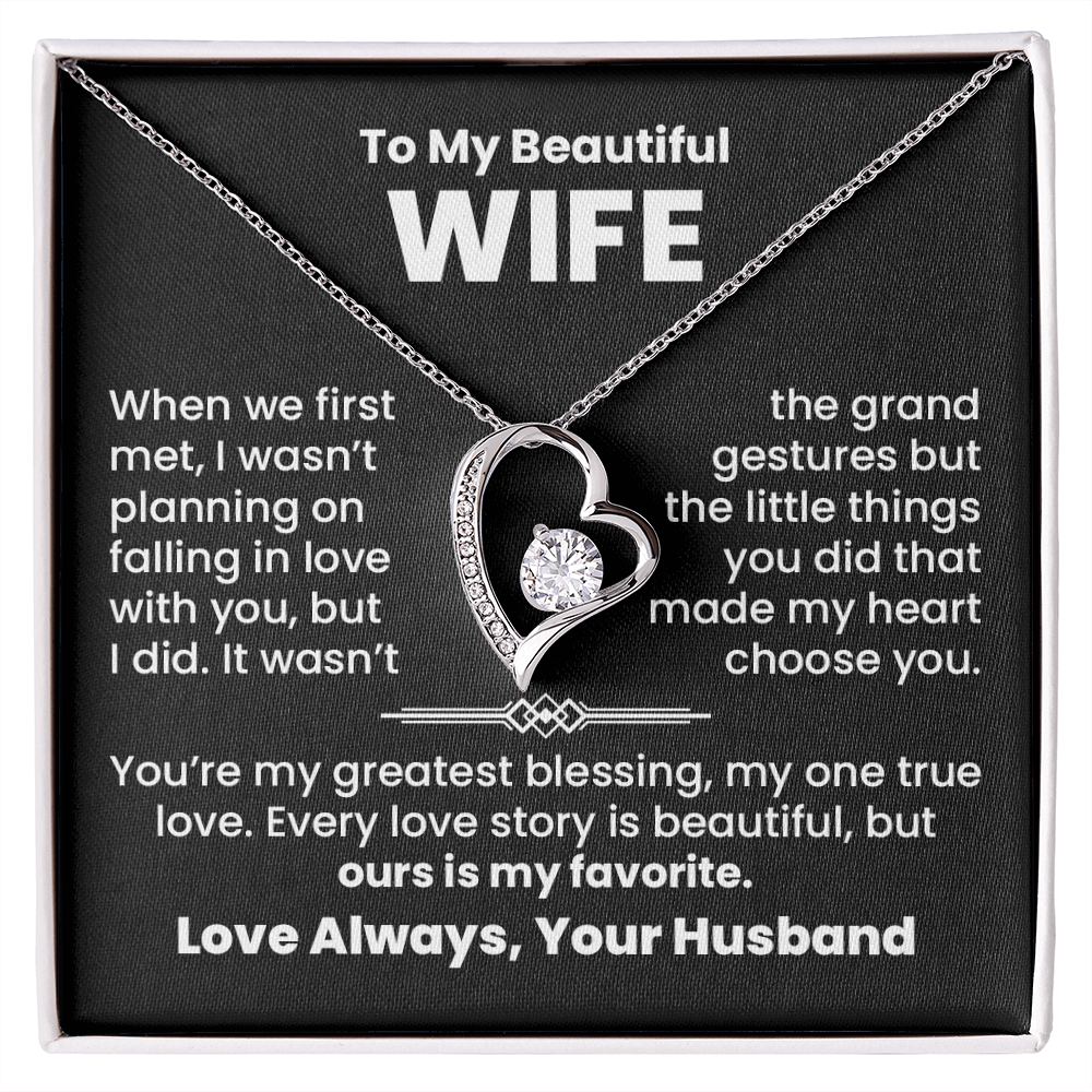 To My Wife, Greatest Blessing Necklace