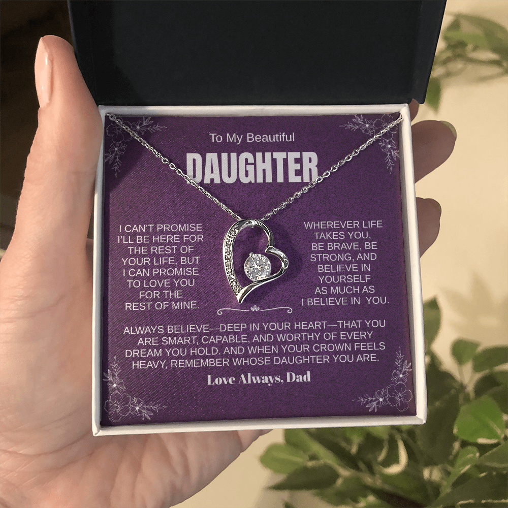 PERSONALIZED Beautiful Daughter, Wherever Life Takes You Necklace
