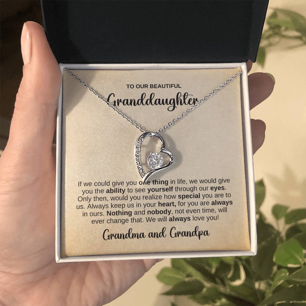To OUR Granddaughter Necklace