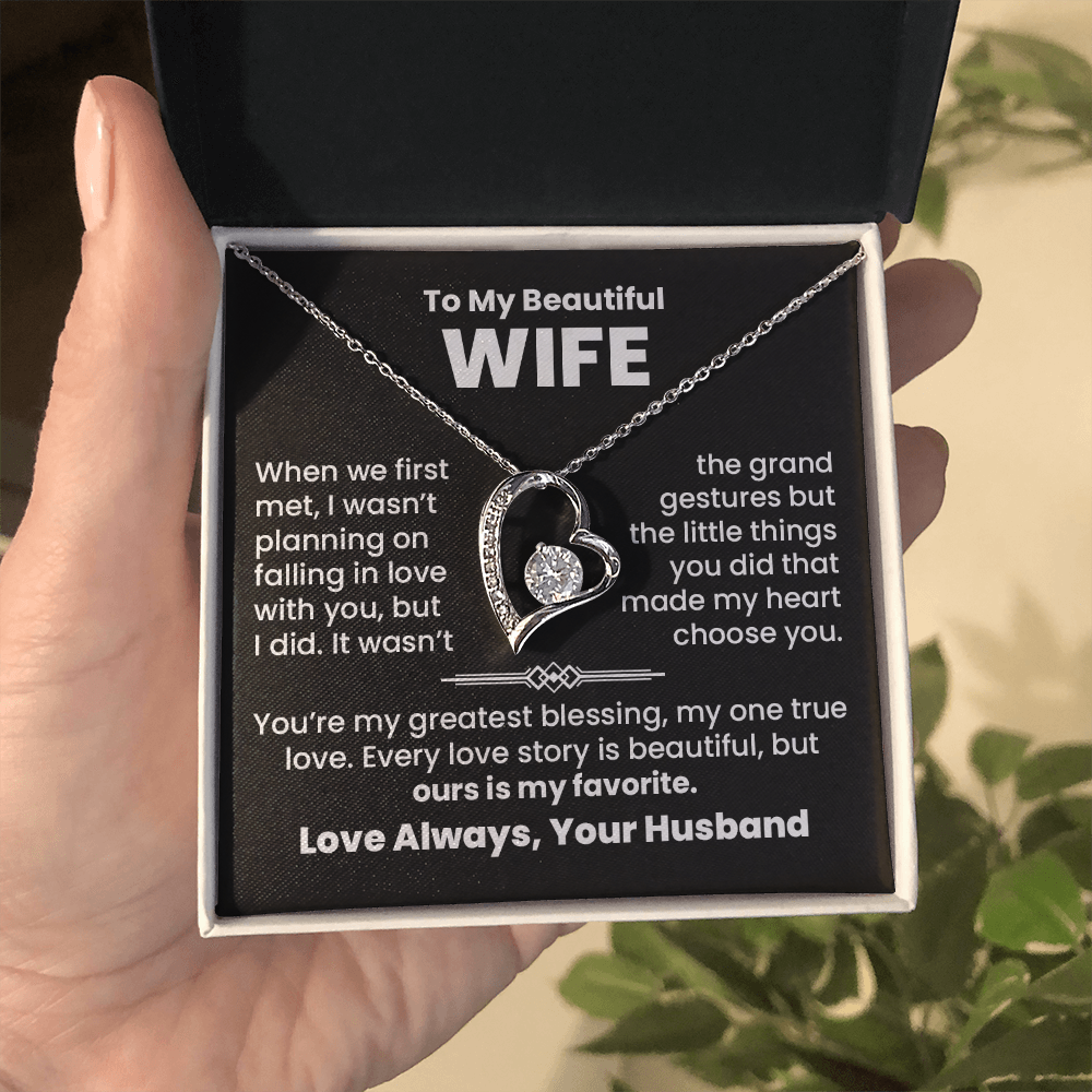 To My Wife, Greatest Blessing Necklace