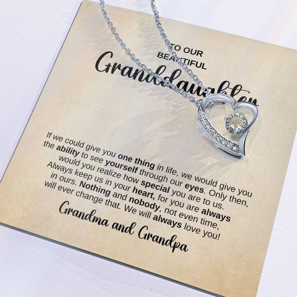 Forever Love Necklace – A Heartfelt Gift from Grandma and Grandpa to Their Granddaughter