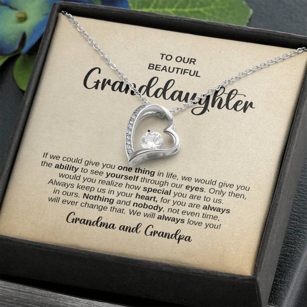 Forever Love Necklace – A Heartfelt Gift from Grandma and Grandpa to Their Granddaughter