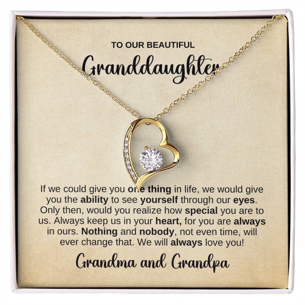 To OUR Granddaughter Necklace