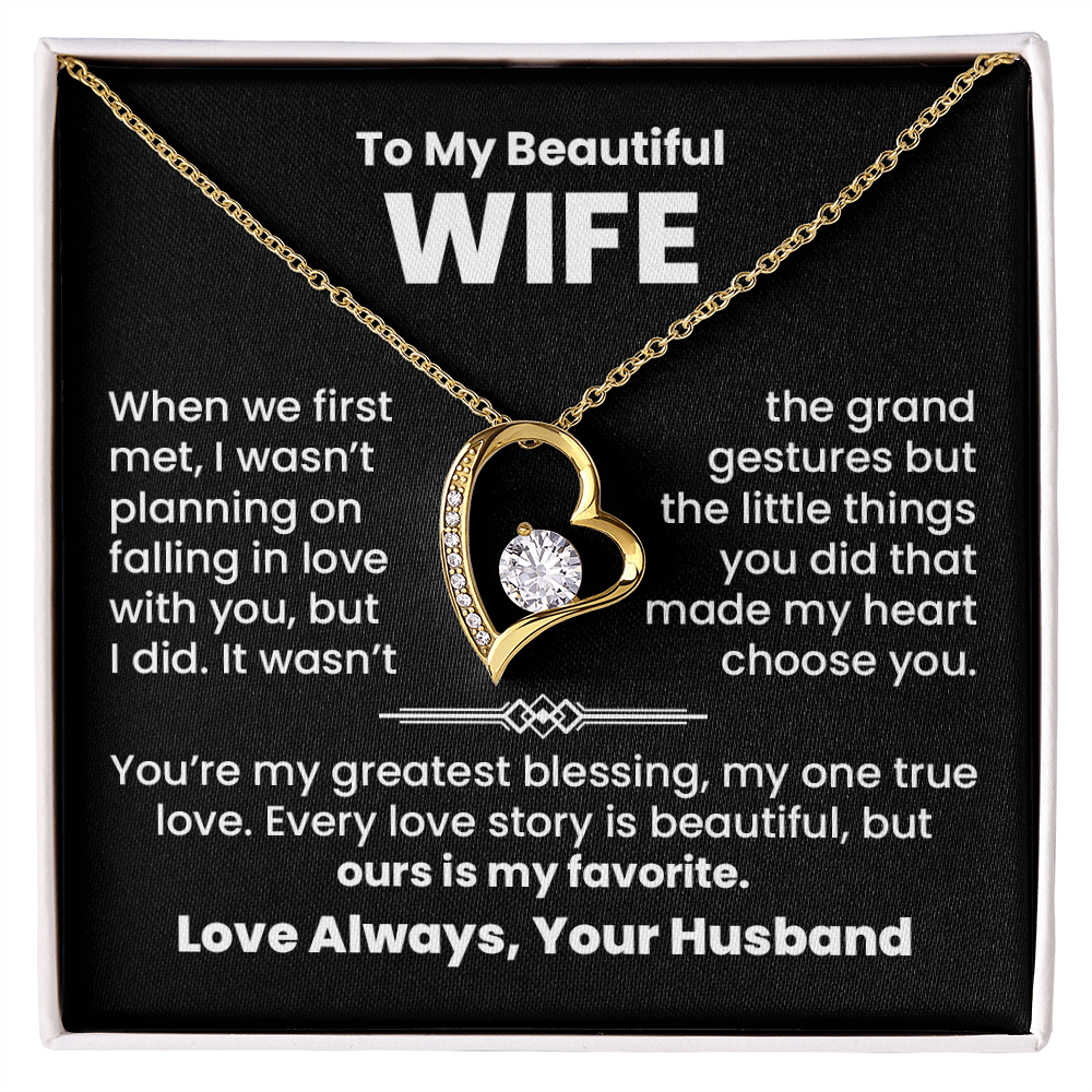 To My Wife, Greatest Blessing Necklace