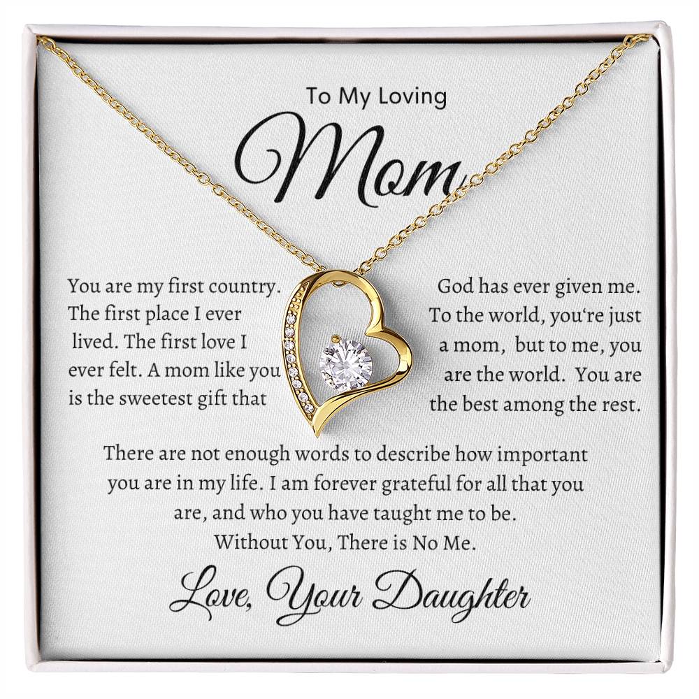To My Loving Mom Necklace