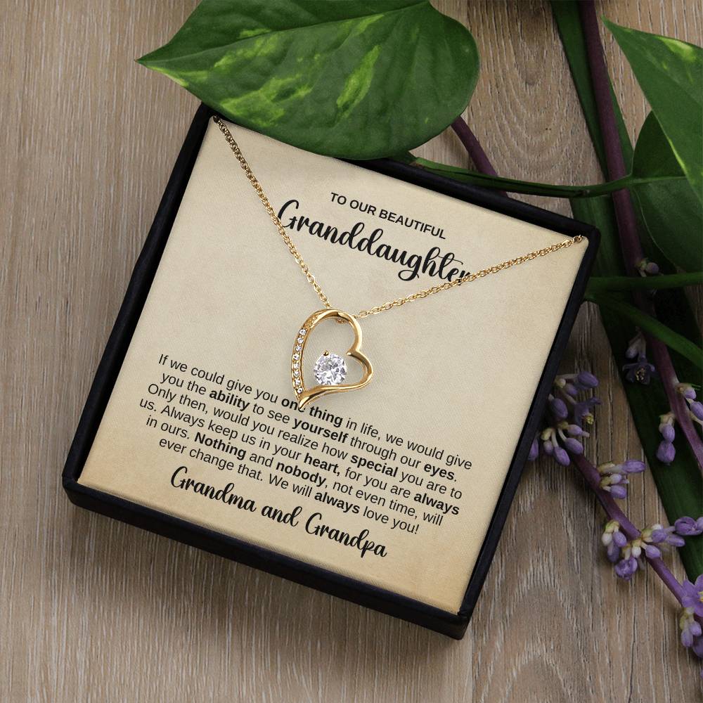 To OUR Granddaughter Necklace
