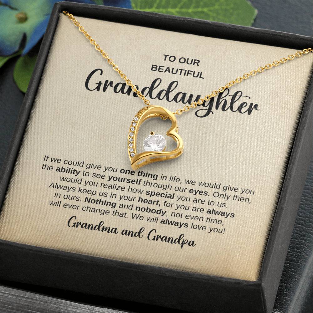 Forever Love Necklace – A Heartfelt Gift from Grandma and Grandpa to Their Granddaughter