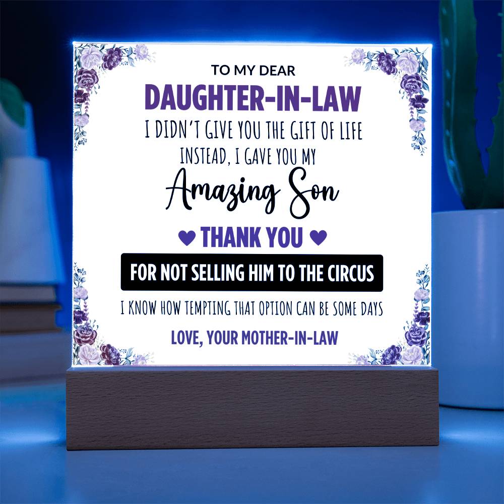 Daughter-in-Law LED Acrylic Gift Set