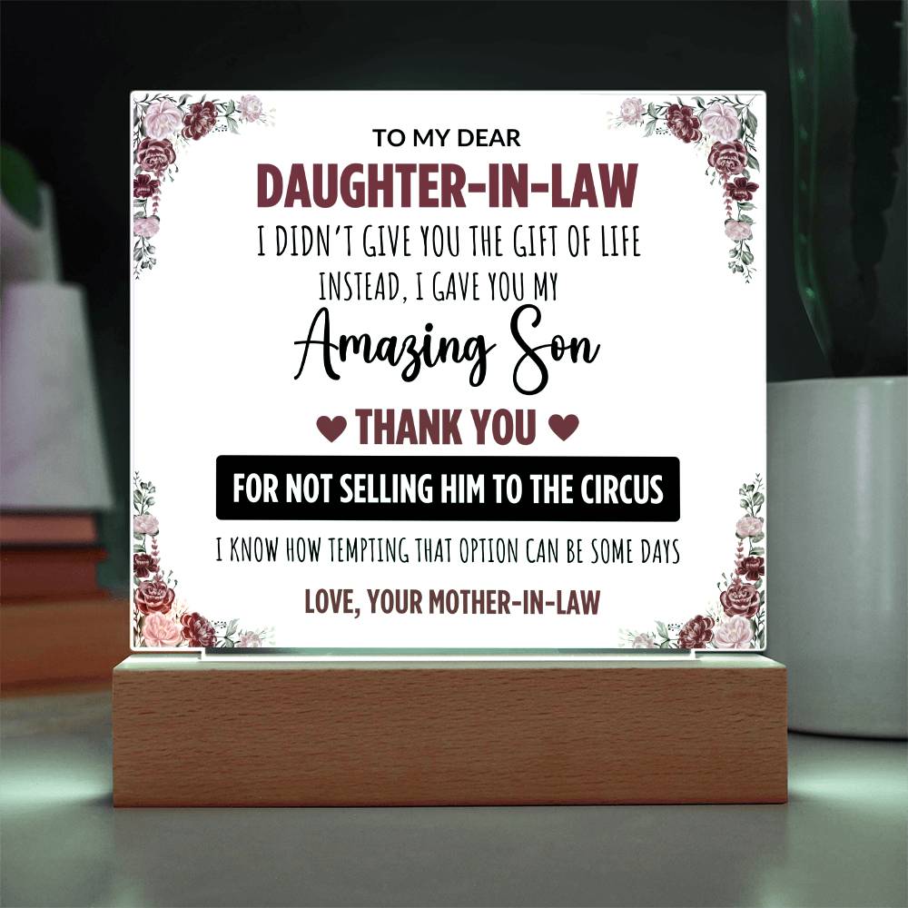 Daughter-in-Law LED Acrylic Gift Set