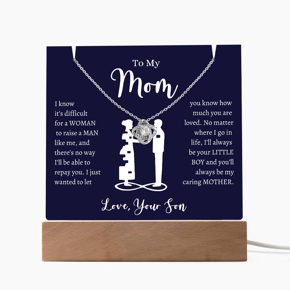 "To My Mom" | Not Easy to Raise a Man | Keepsake Gift Set