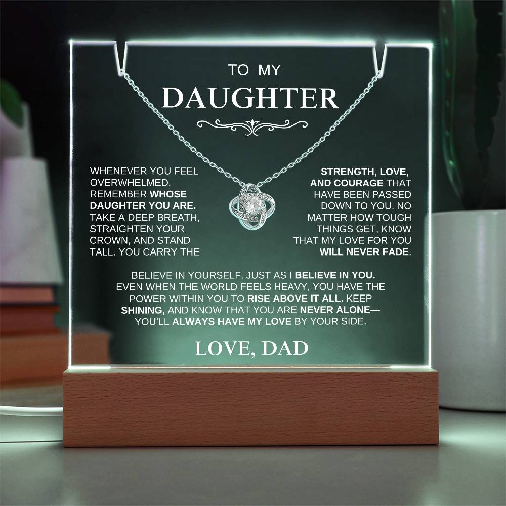 Exclusive Gift for Daughter From Dad "Stand Tall" | Keepsake Gift Set