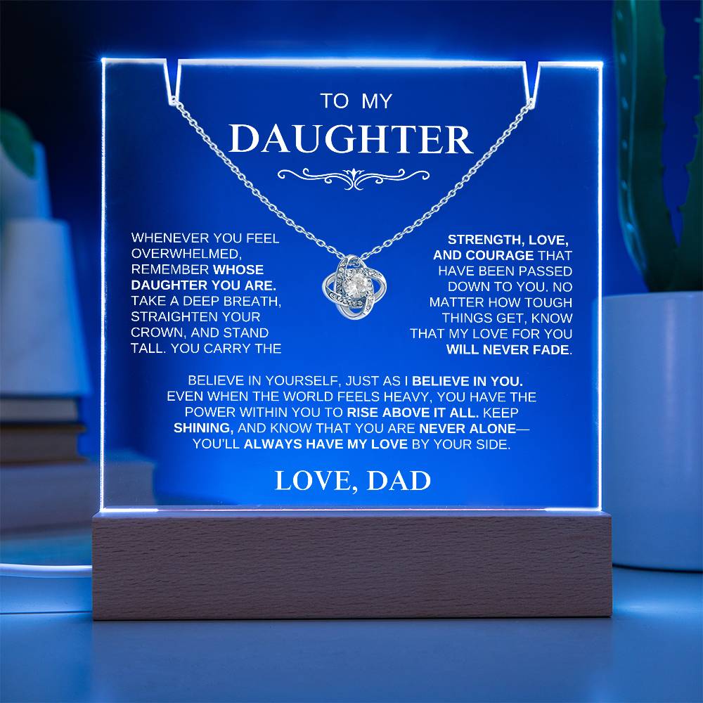 Exclusive Gift for Daughter From Dad "Stand Tall" | Keepsake Gift Set