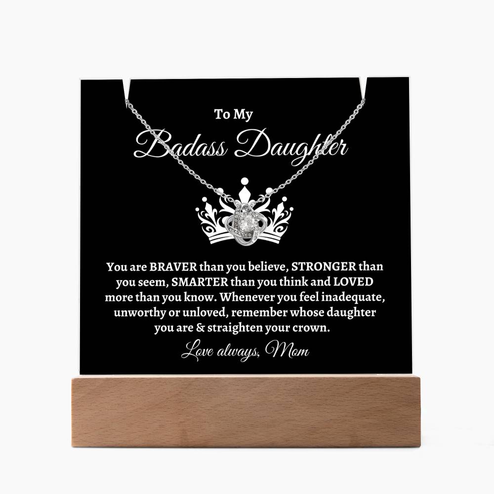 Badass Daughter | Keepsake Necklace Gift Set