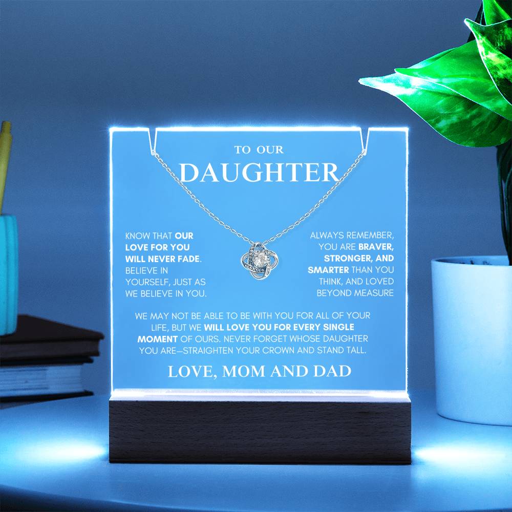 Exclusive Gift for Daughter From MOM and DAD "My Love Will Never Fade" | Keepsake Gift Set