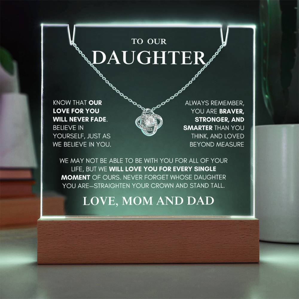 Exclusive Gift for Daughter From MOM and DAD "My Love Will Never Fade" | Keepsake Gift Set