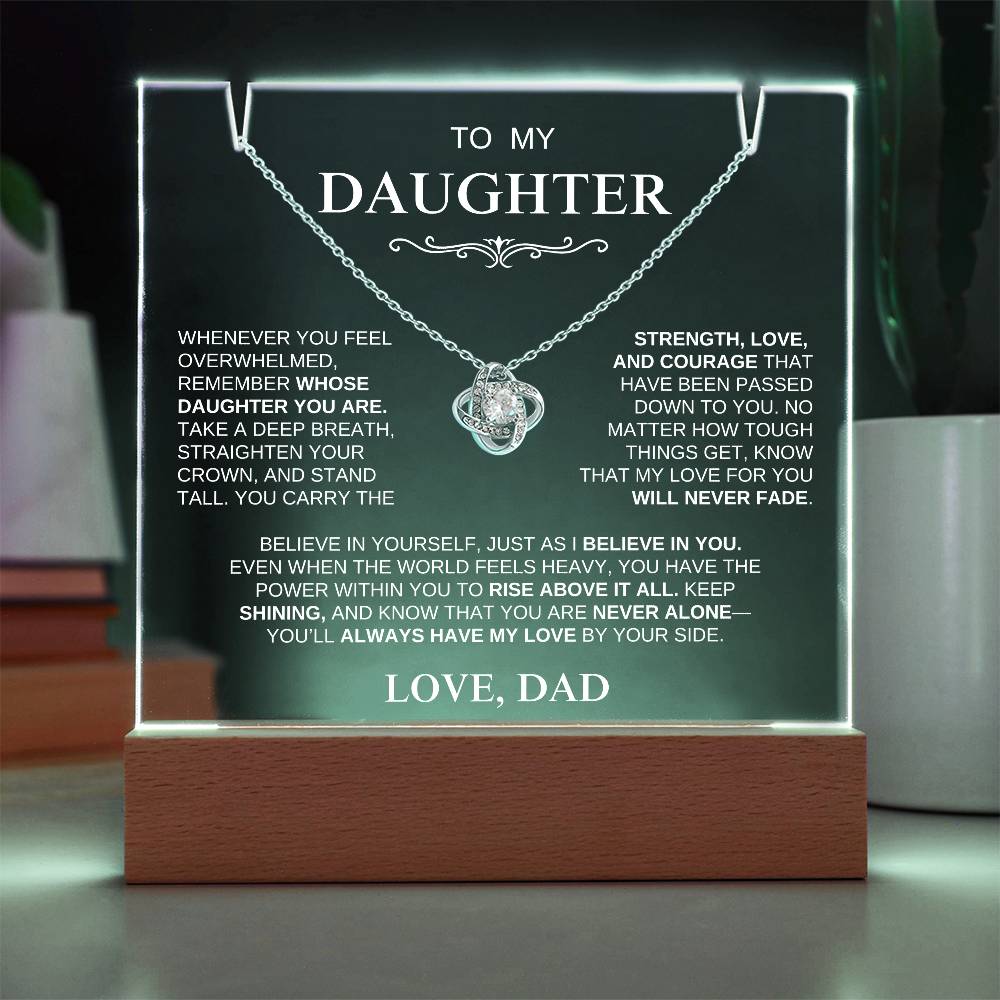 Exclusive Gift for Daughter From Dad "Stand Tall" | Keepsake Gift Set