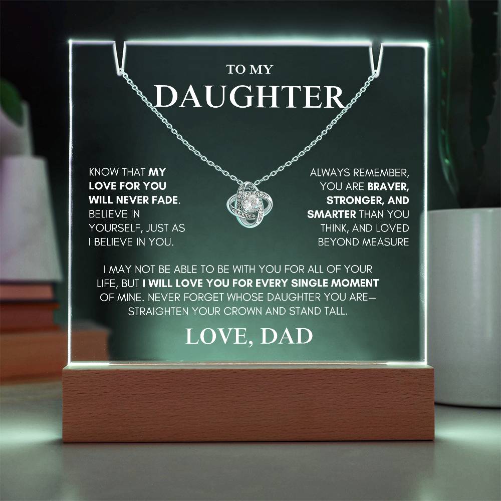 Exclusive Gift for Daughter From Dad "My Love Will Never Fade" | Keepsake Gift Set