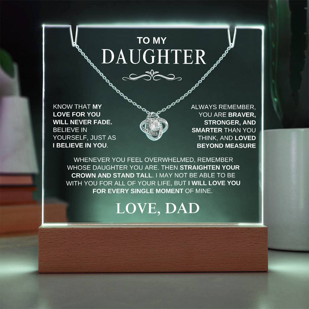 Exclusive Gift for Daughter From Dad "My Love Will Never Fade" | Keepsake Gift Set