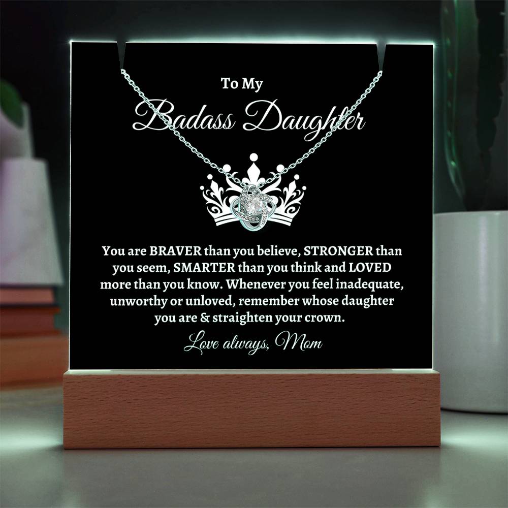 Badass Daughter | Keepsake Necklace Gift Set
