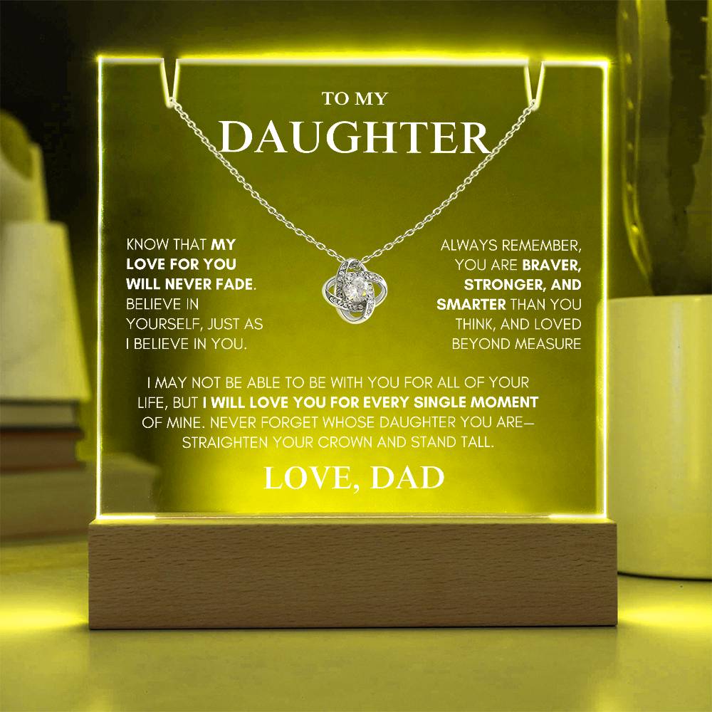 Exclusive Gift for Daughter From Dad "My Love Will Never Fade" | Keepsake Gift Set