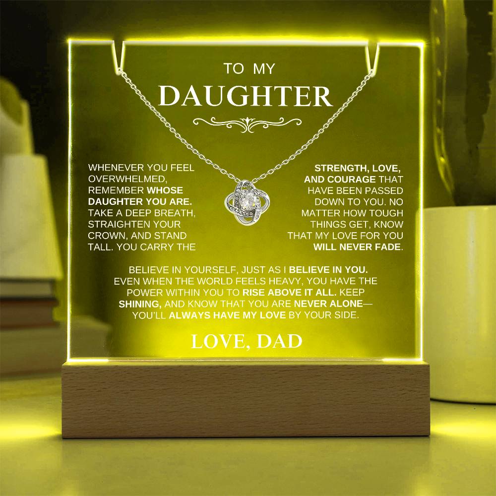 Exclusive Gift for Daughter From Dad "Stand Tall" | Keepsake Gift Set
