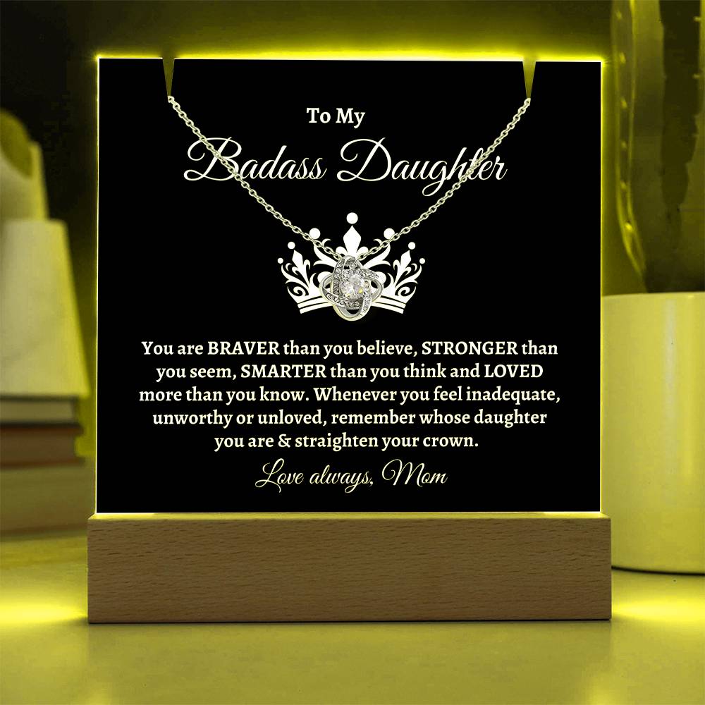 Badass Daughter | Keepsake Necklace Gift Set