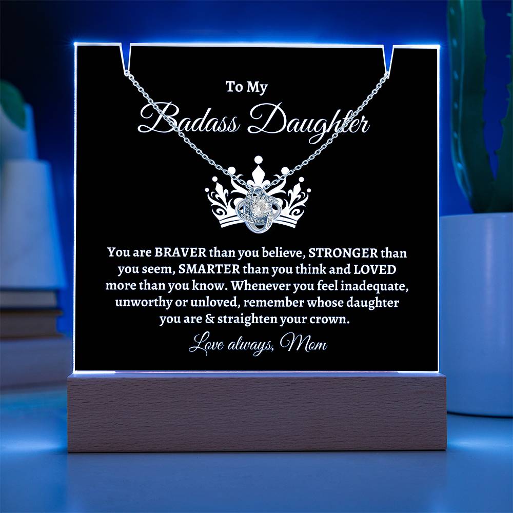 Badass Daughter | Keepsake Necklace Gift Set